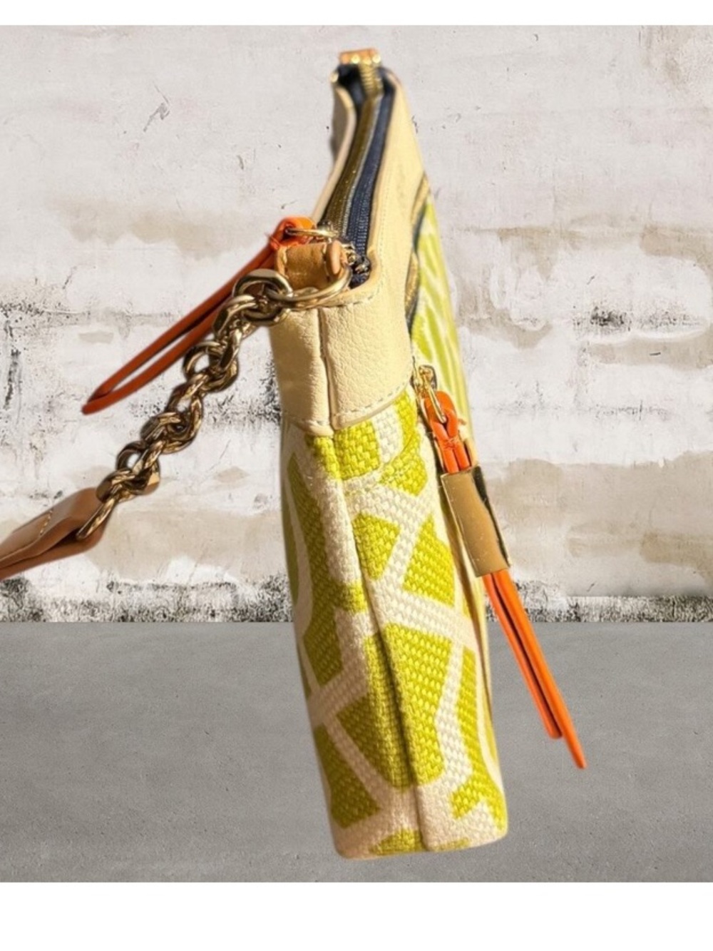 Spartina 449 Heyward Lime & Cream Crossbody Bag with Wallet - Picture 4 of 10